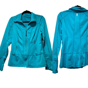 Zella Zip Up Track Jacket Medium Athletic Lightweight Workout Athleisure